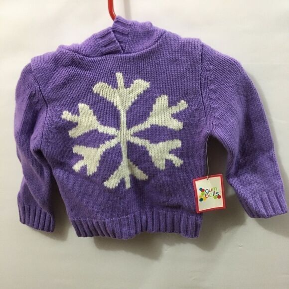 Girl Hoodie Sweater Lilac 12 mo NWT - Picture 2 of 6